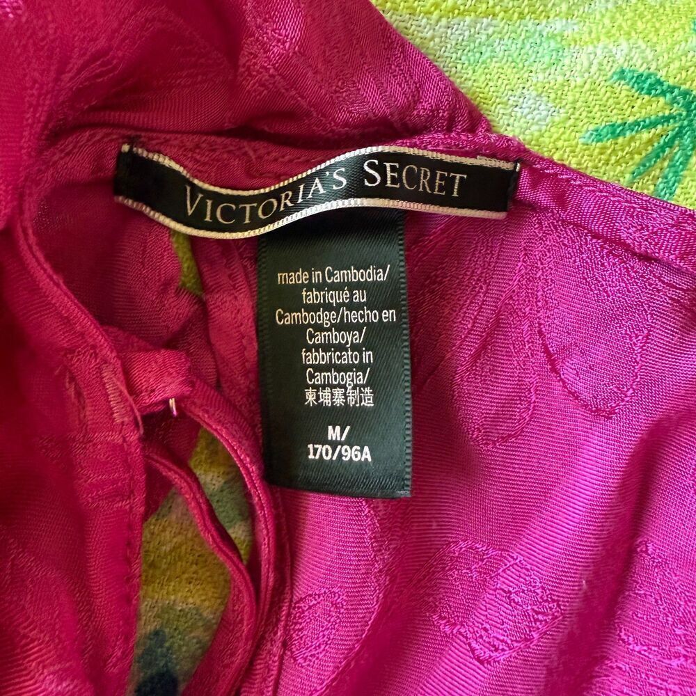 Victoria’s Secret Pink Lace Robe & Pajama Set | 3 Piece Cami Shorts XS/M - Picture 11 of 11